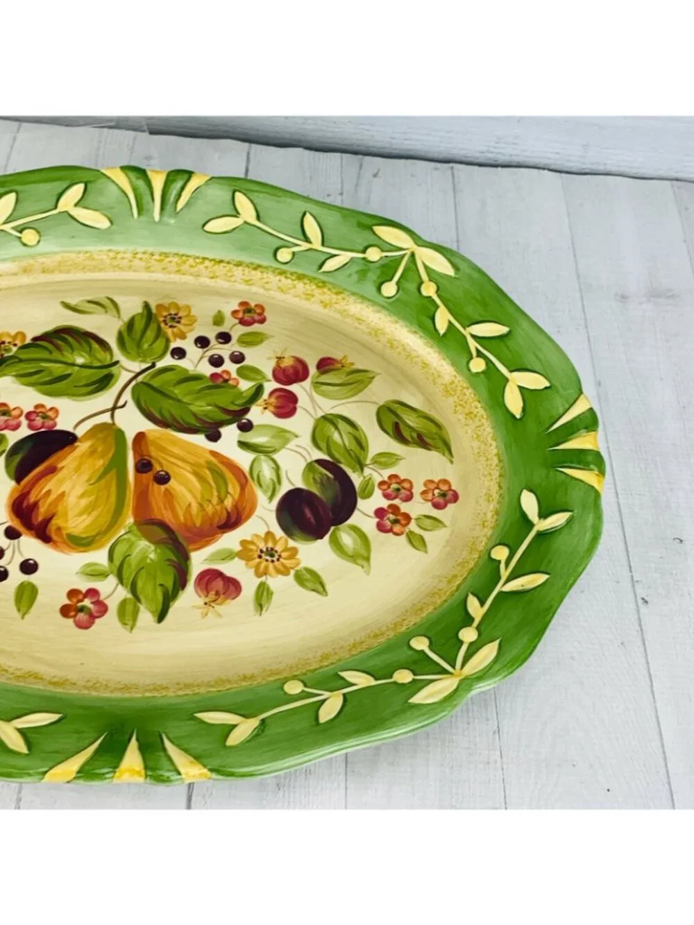 Certified International Pamela Gladding LA TOSCANA Stoneware Serving Platter